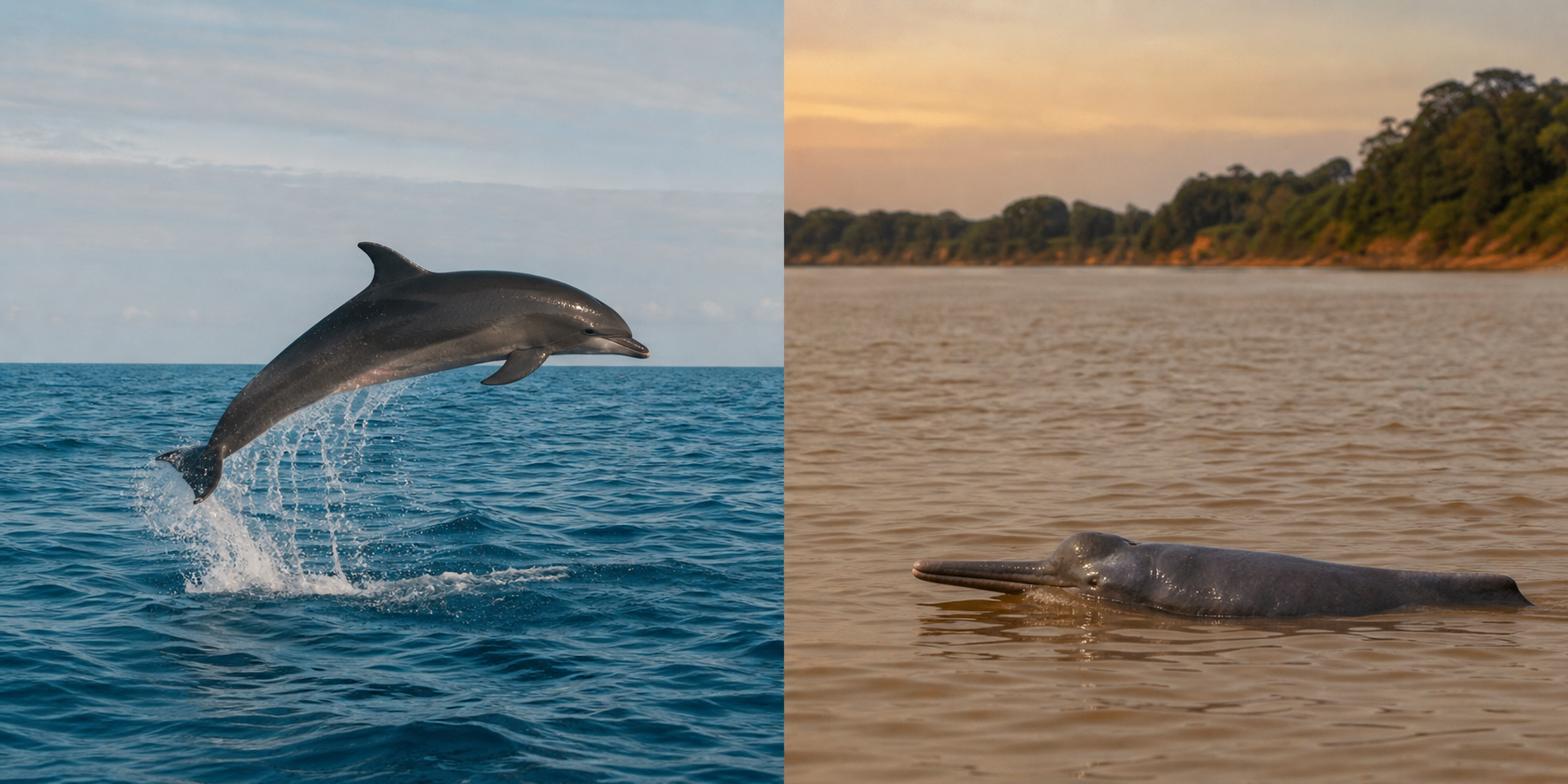 Dauphins de mer et dauphins de rivière : habitats, espèces et défis de conservation