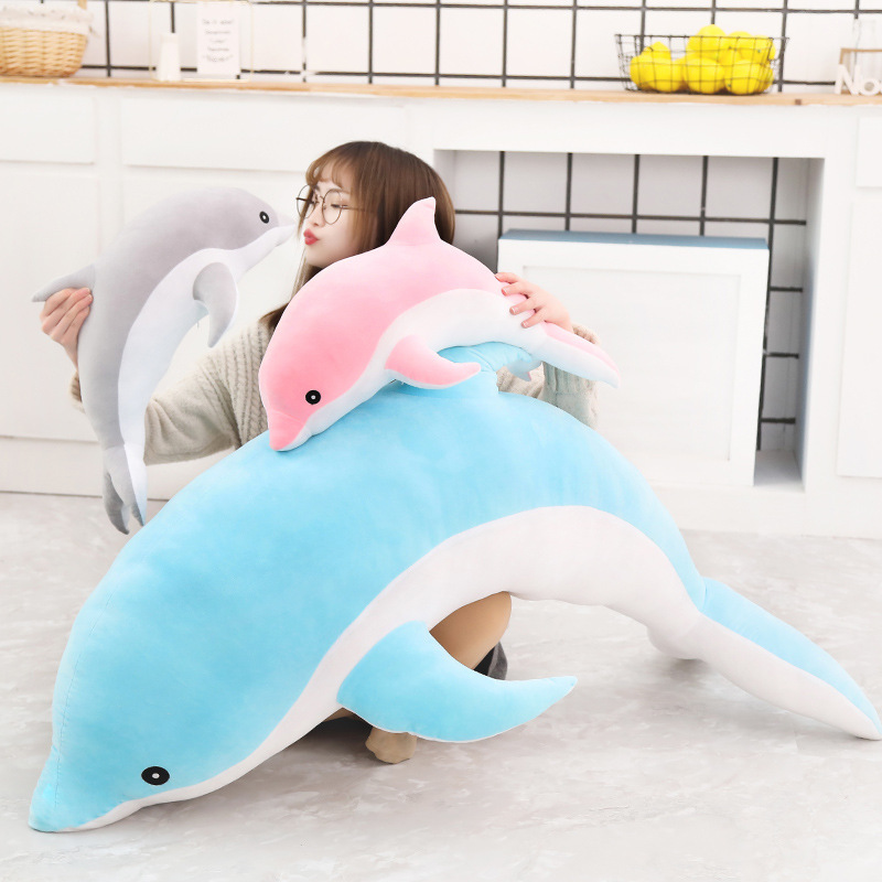 Peluche dauphin câlin 70 cm