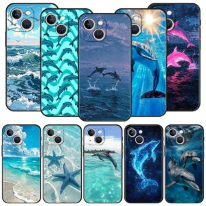 Coque dauphins océan en TPU pour iPhone