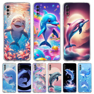 Coque dauphins transparente pour Samsung Galaxy
