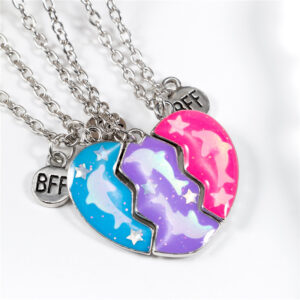 Collier dauphin BFF magnétique