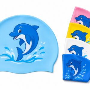 Bonnet de Bain Dauphin Enfant Rose