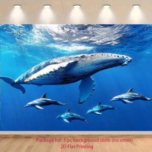 Tapisserie dauphins monde sous-marin