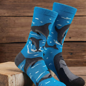 Chaussettes Dauphin Vagues Turquoise
