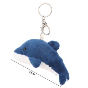 Porte-clés Peluche Dauphin Bleu Marine