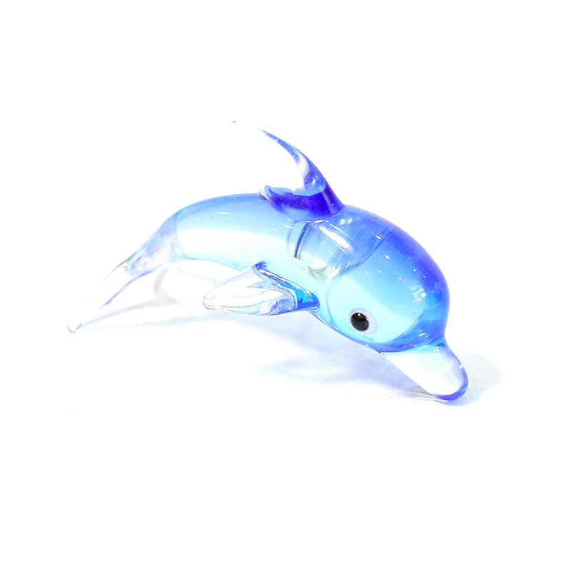 Mini dauphin en verre pour aquarium décoratif