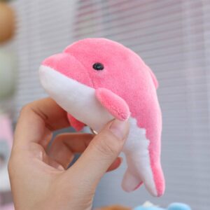 Porte-clés Peluche Dauphin Rose