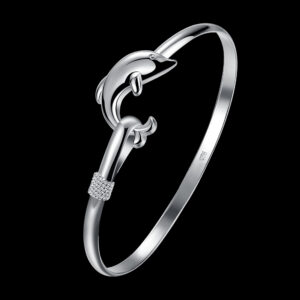 Bracelet Manchette Dauphin Argent 925