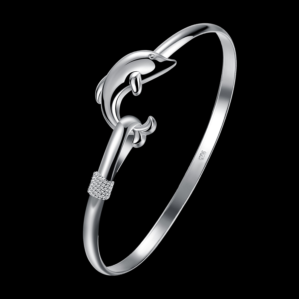 Bracelet Manchette Dauphin Argent 925