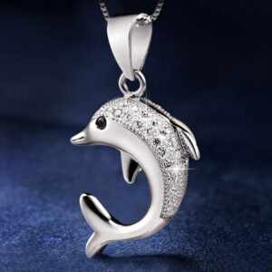 Collier Dauphin Zircon Argent 925