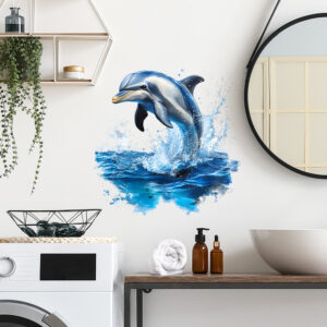 Sticker Mural Dauphins Créatif
