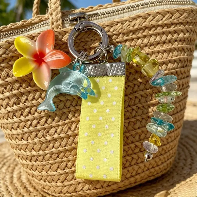 Porte-clés Dauphin Floral Lagon