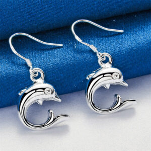 Boucles Dauphin Argent 925 Pendantes