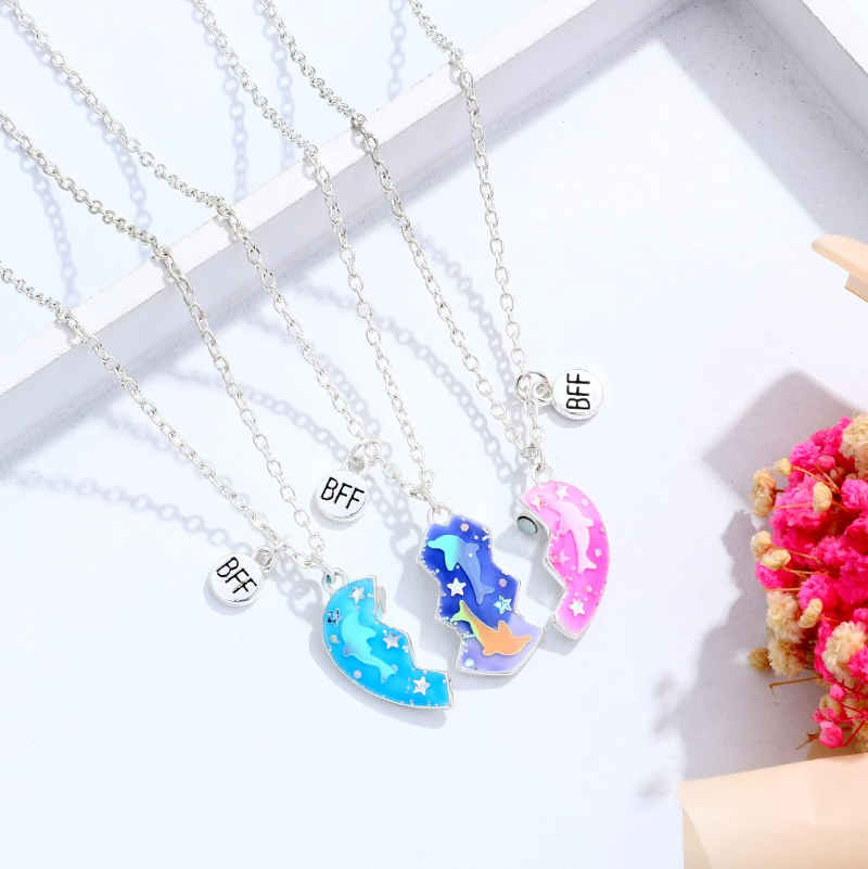 Collier Dauphin BFF trois pièces – Image 2
