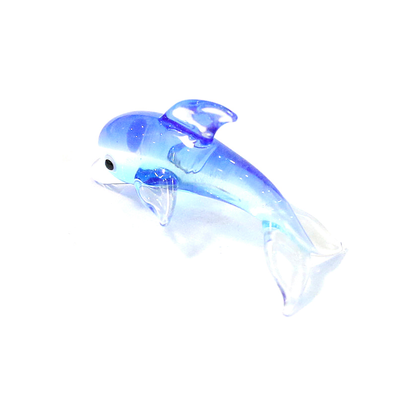 Mini dauphin en verre pour aquarium décoratif – Image 3