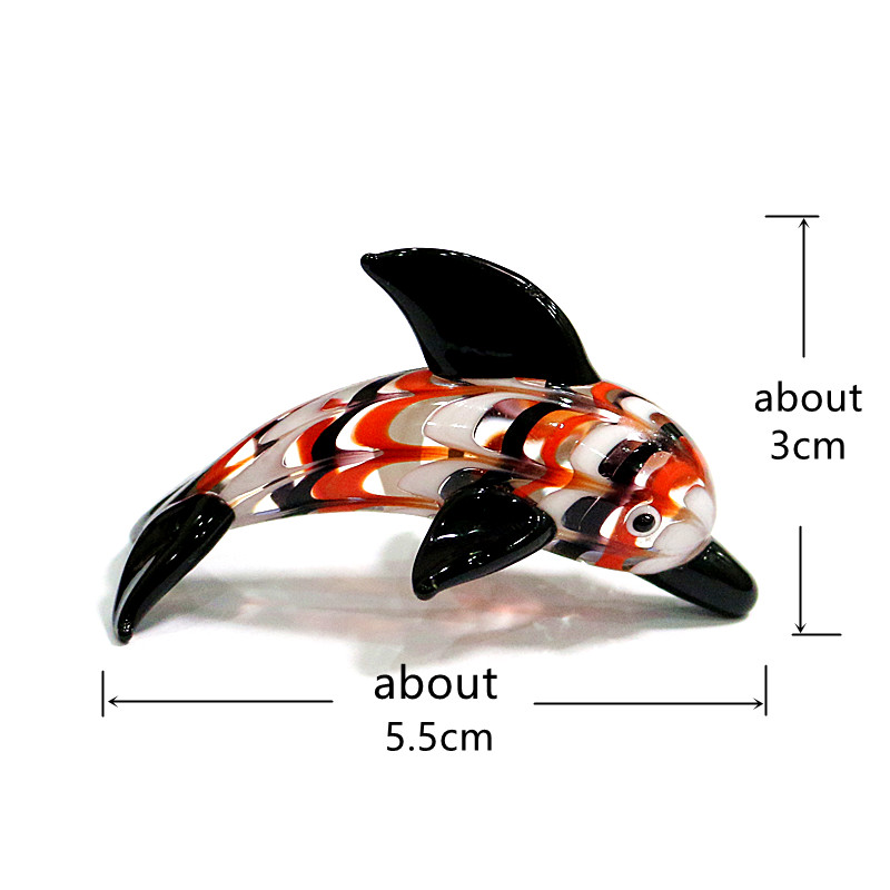 Mini dauphin en verre pour aquarium décoratif – Image 4