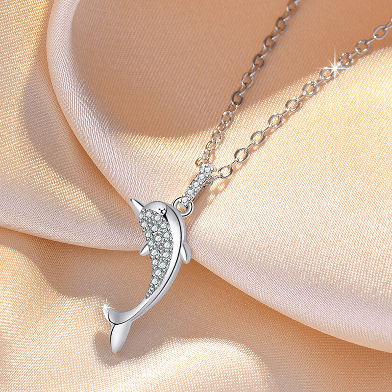 Collier dauphin zircon 5A
