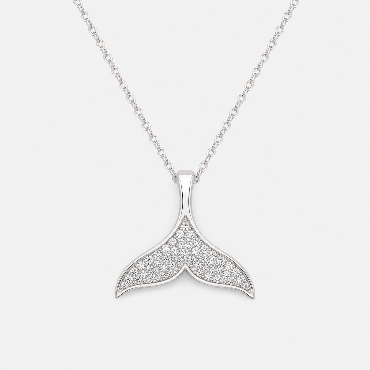 Collier queue de dauphin argent 925